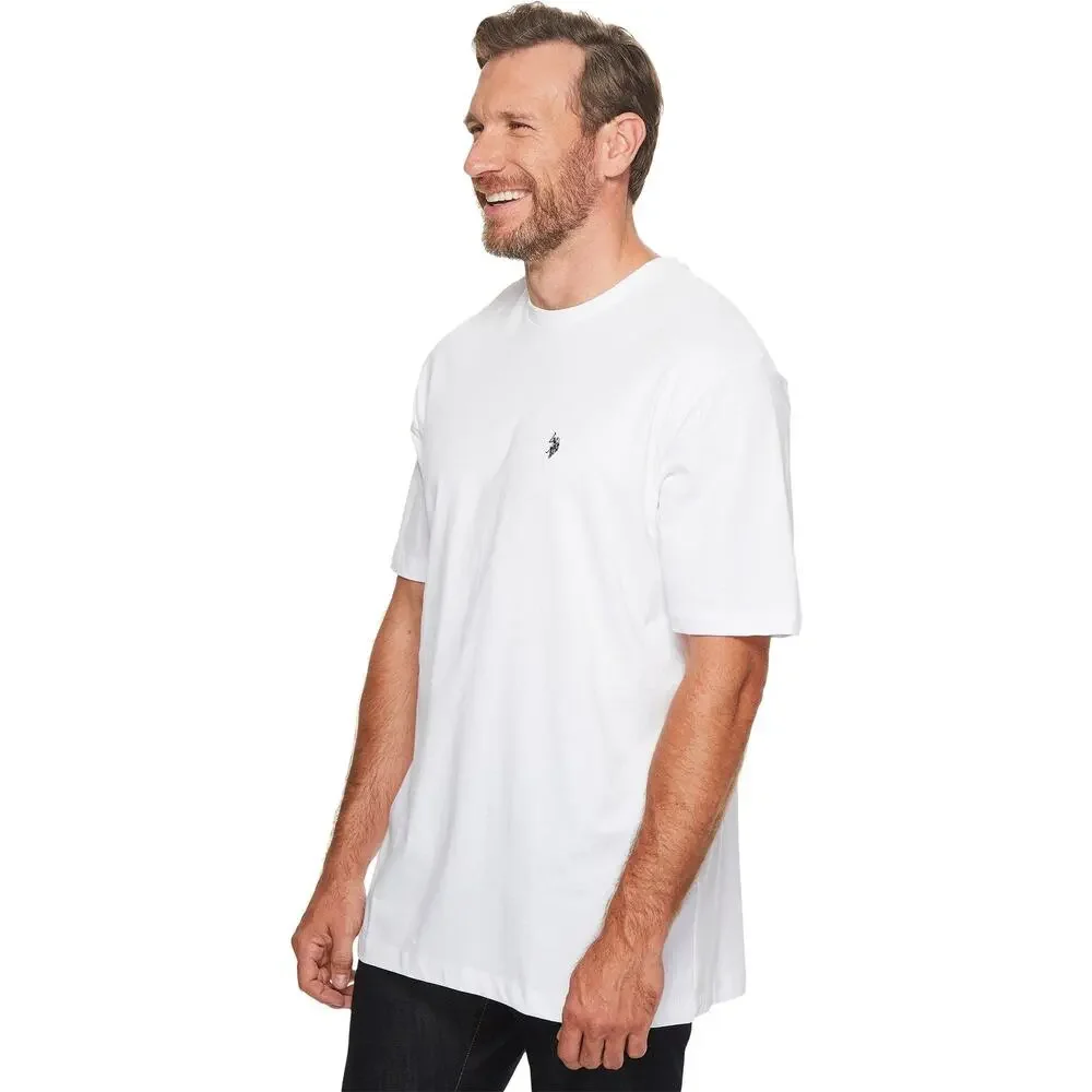 U.S. Polo Assn. Men Big-Tall Crew Neck Small Pony T-Shirt White Size 2X